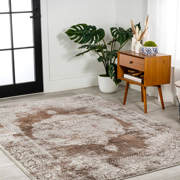 Perfect rosalia Cottage Medallion Area Rug